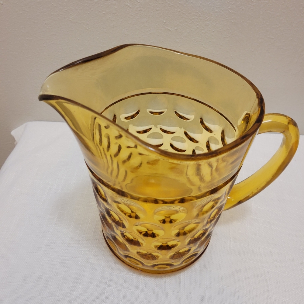 Amber Glass Pitcher - Picture 2 of 5